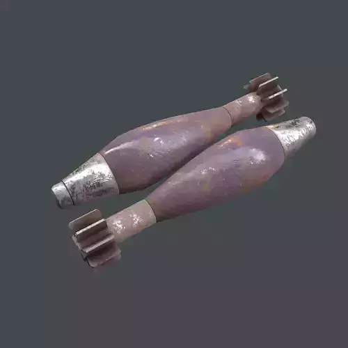 Mortar Projectile 60mm 3D model