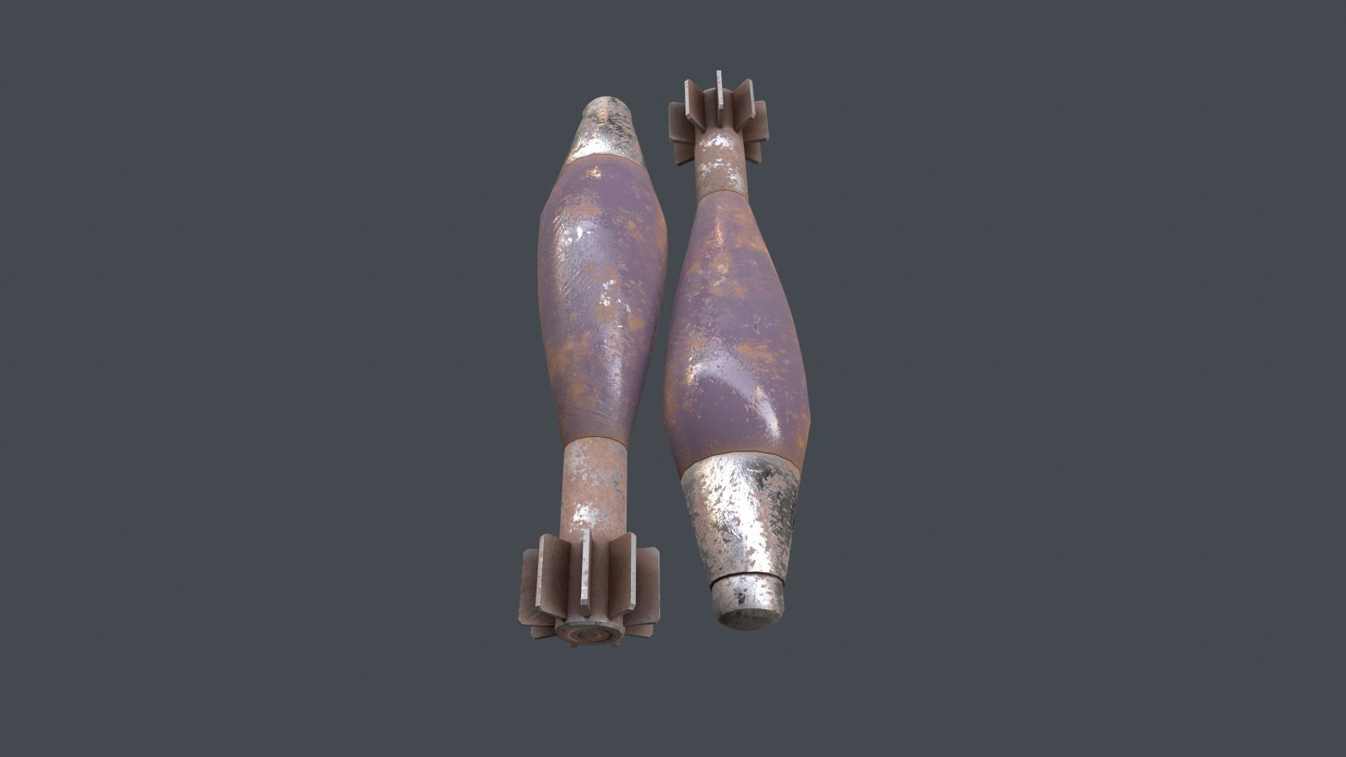 Mortar Projectile 60mm 3D model_6