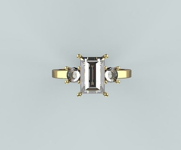 Stone Ring  3D print model