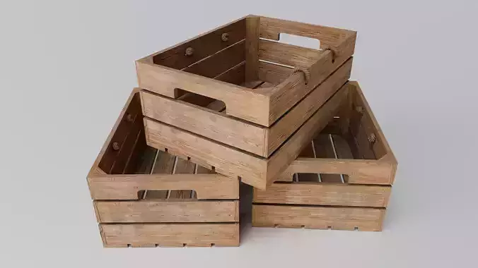 Wooden fruit box