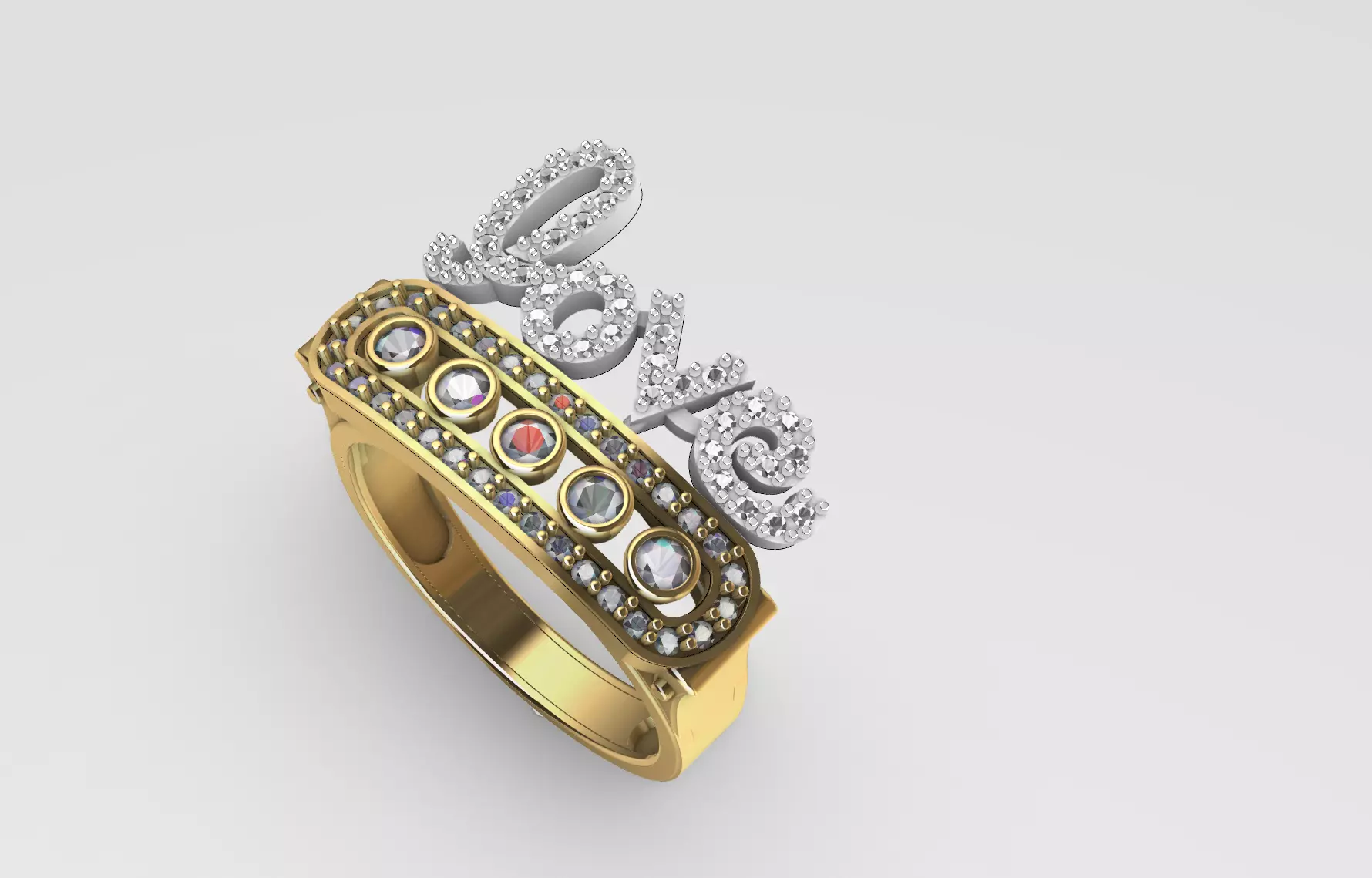 Love Ring 3D print model