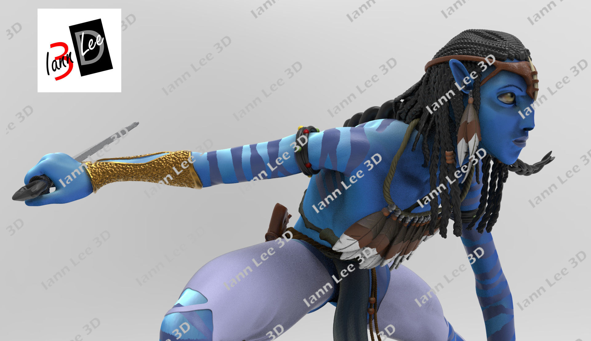Neytiri Avatar pelicula movie 3D print model_8