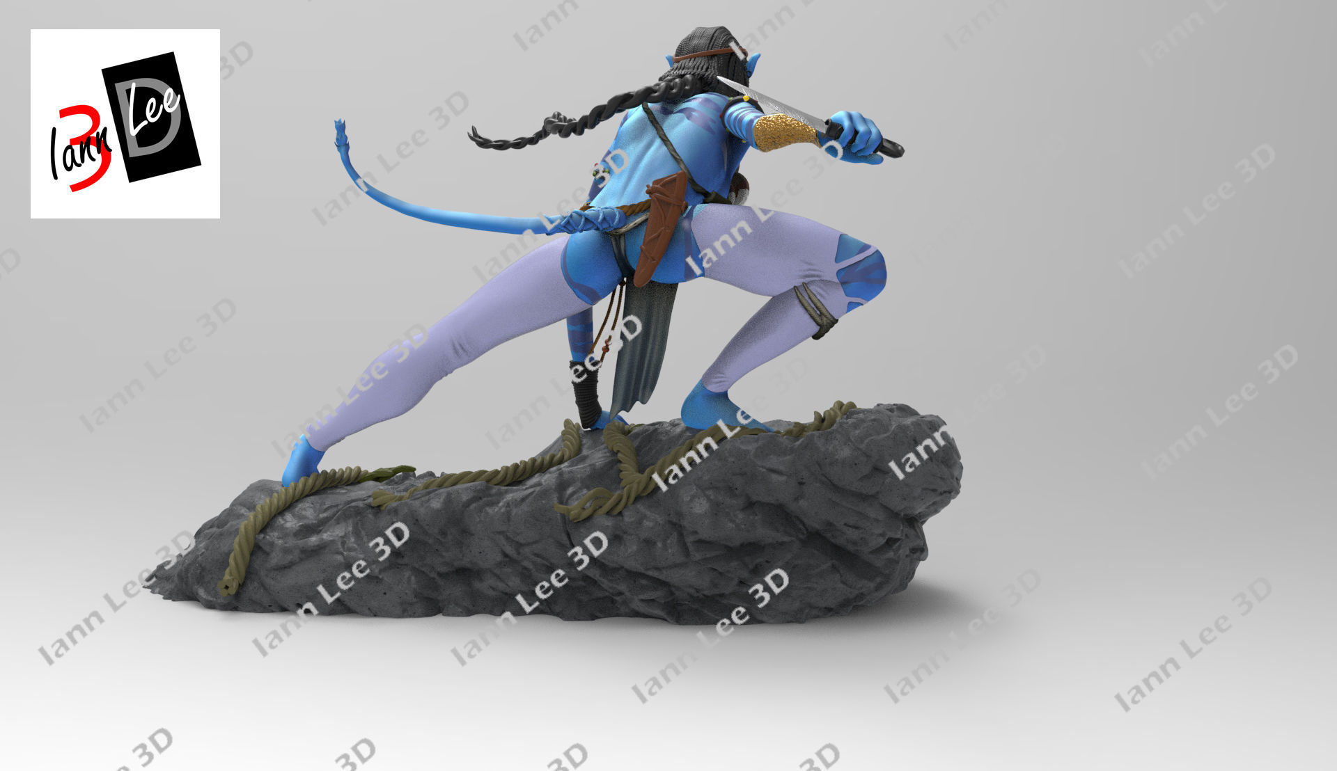 Neytiri Avatar pelicula movie 3D print model_3