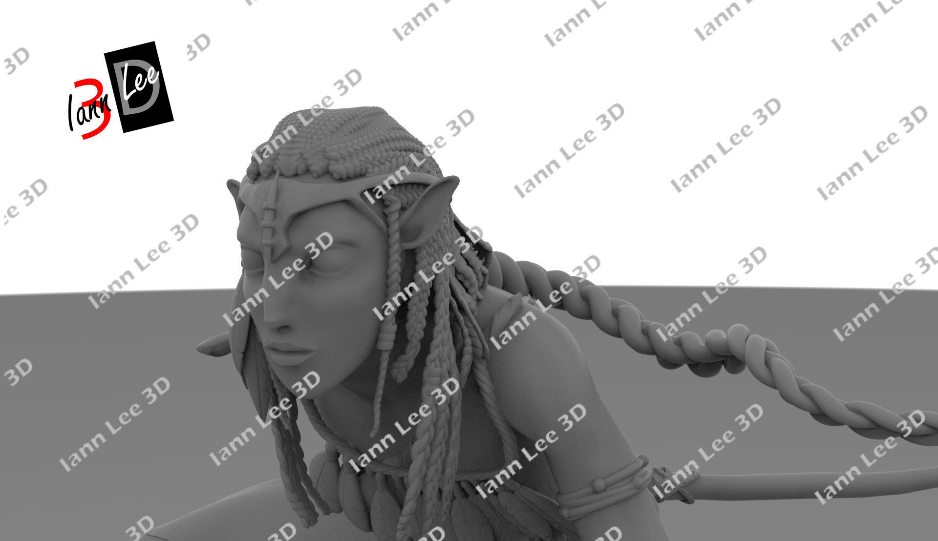 Neytiri Avatar pelicula movie 3D print model_16