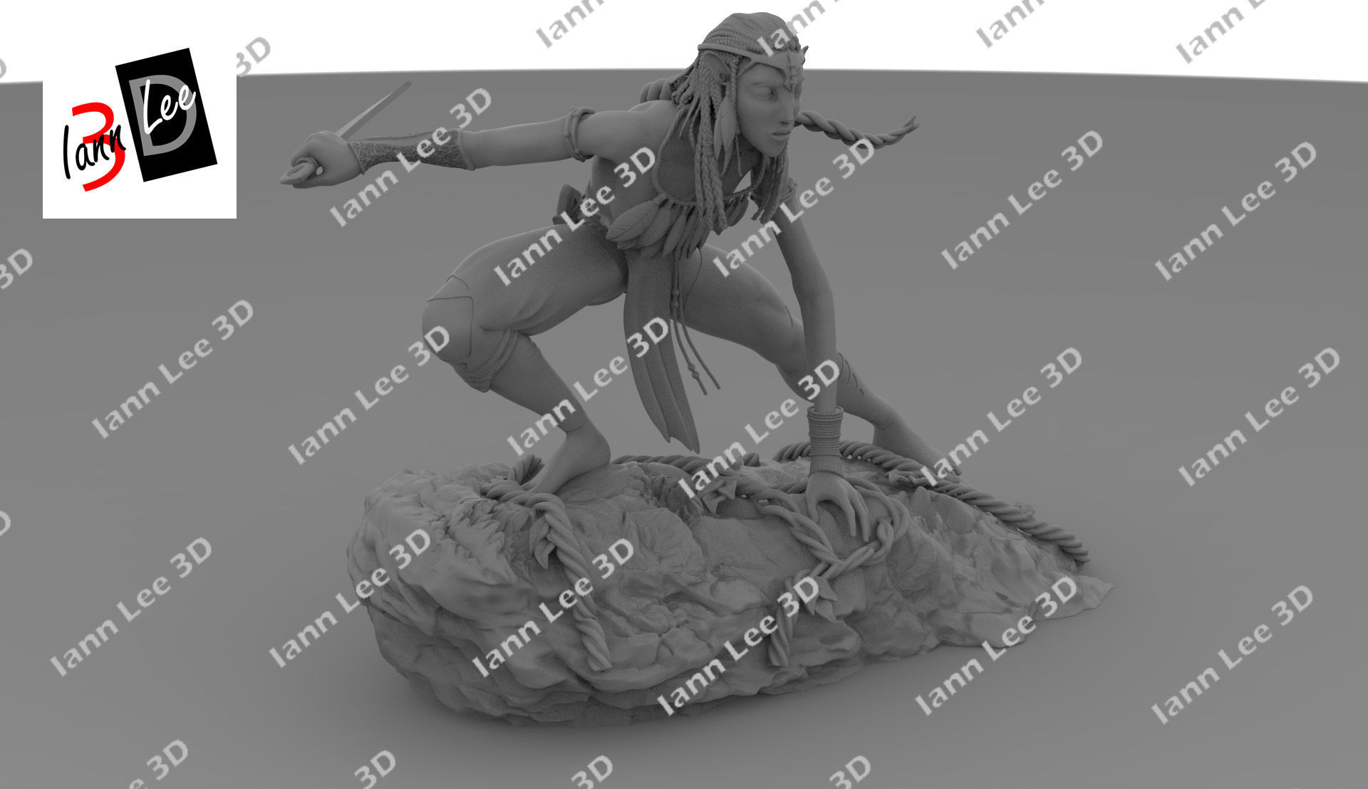 Neytiri Avatar pelicula movie 3D print model_11