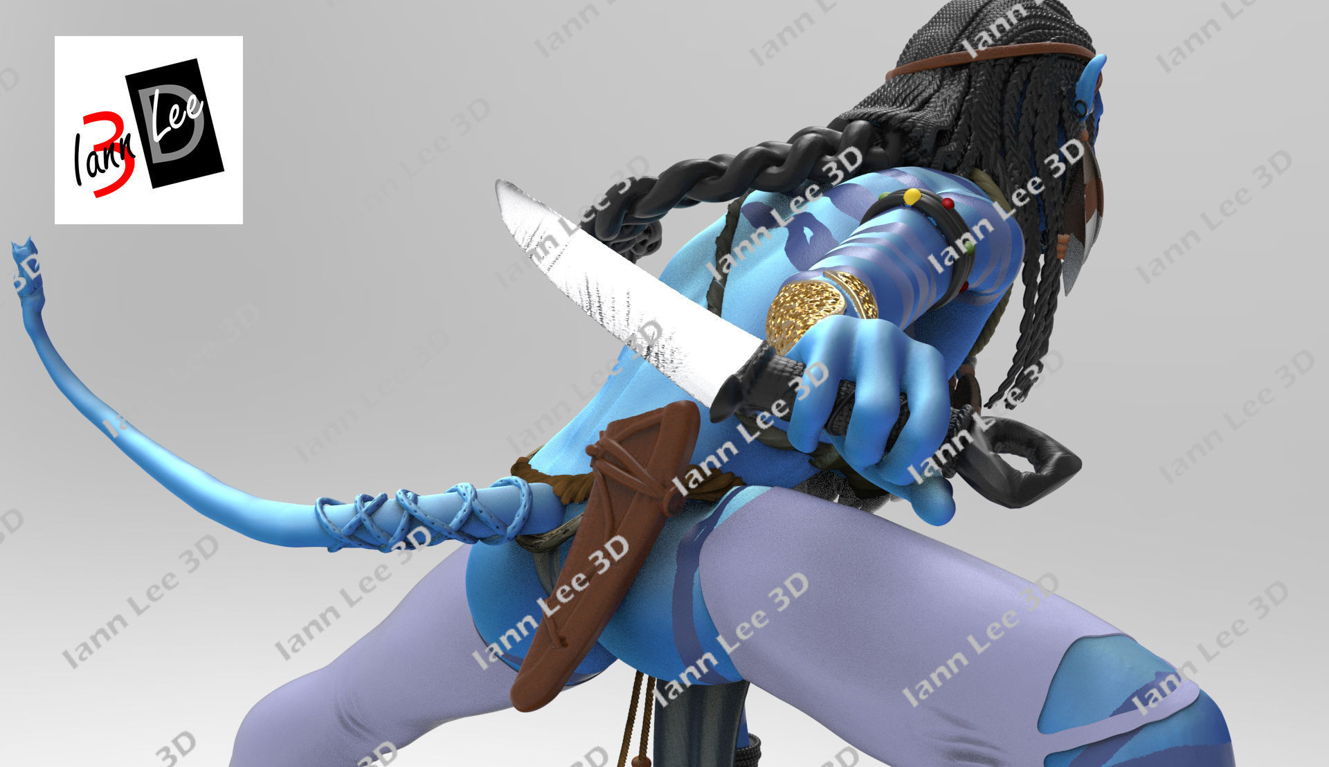 Neytiri Avatar pelicula movie 3D print model_9