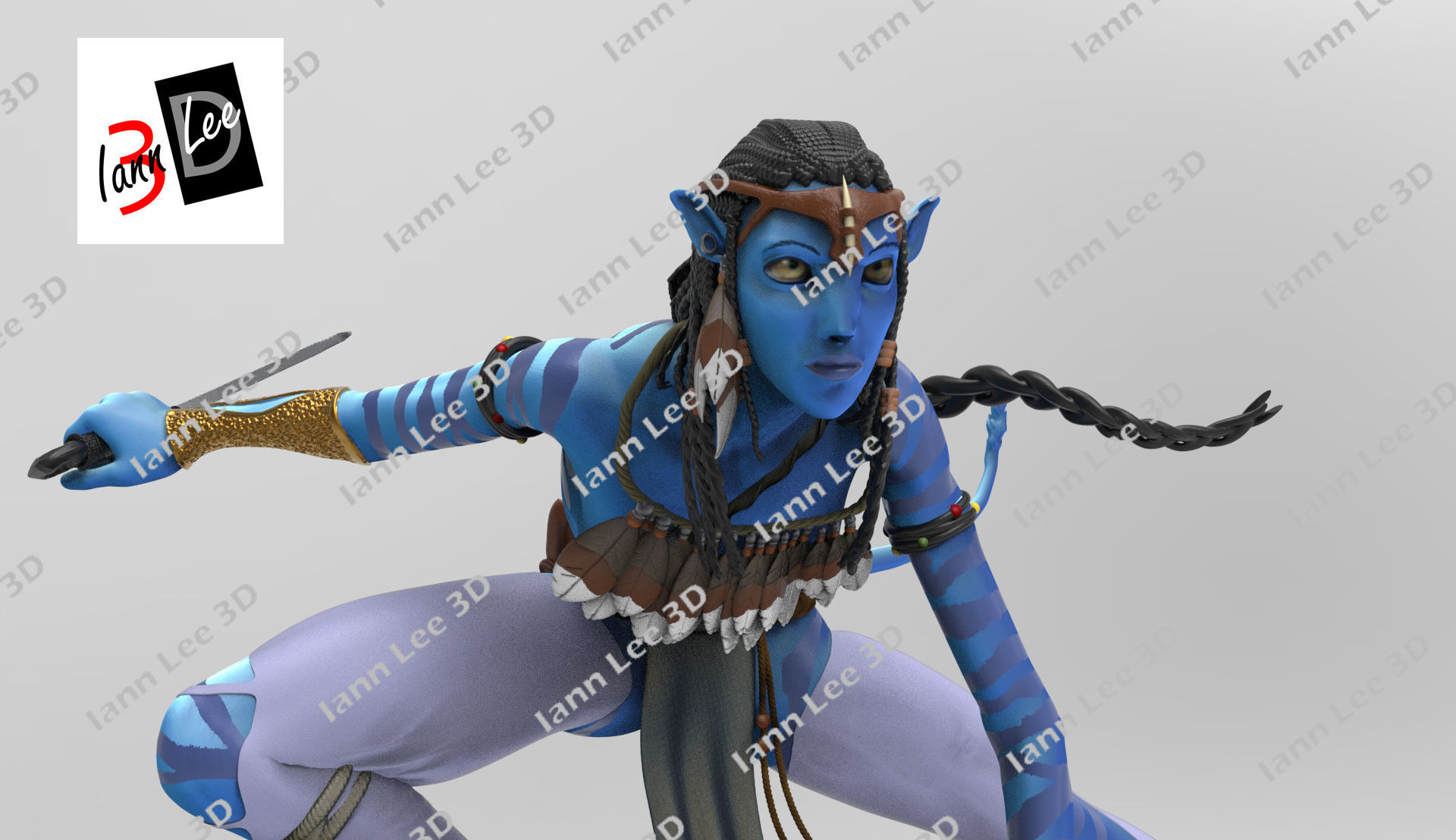 Neytiri Avatar pelicula movie 3D print model_6