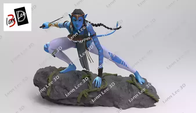 Neytiri Avatar pelicula movie 3D print model