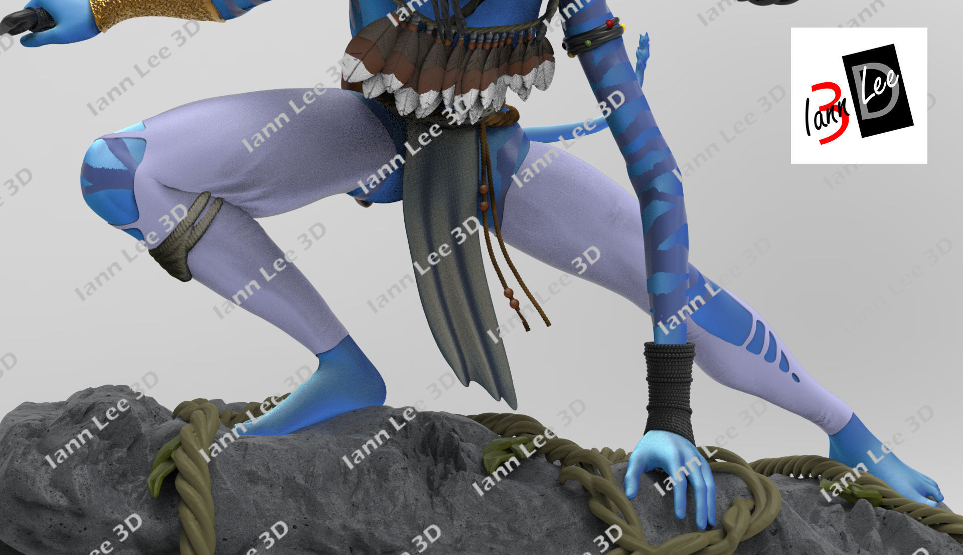 Neytiri Avatar pelicula movie 3D print model_7