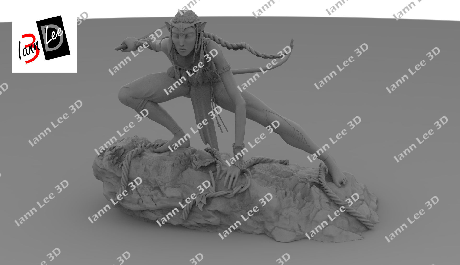 Neytiri Avatar pelicula movie 3D print model_10