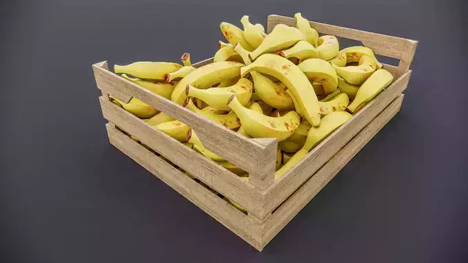 Banana crate 3D model