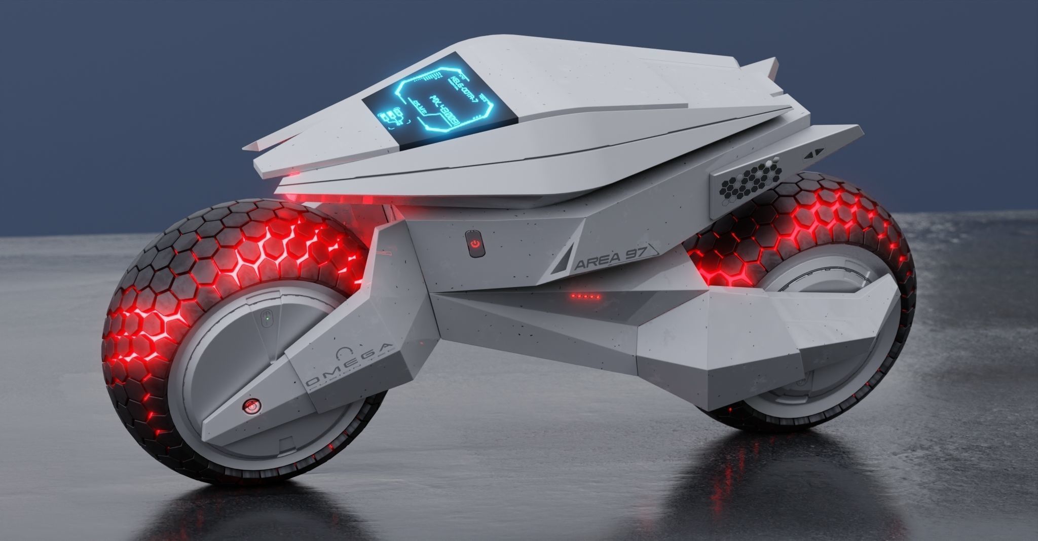 Motorcycle Robot 3D model_9