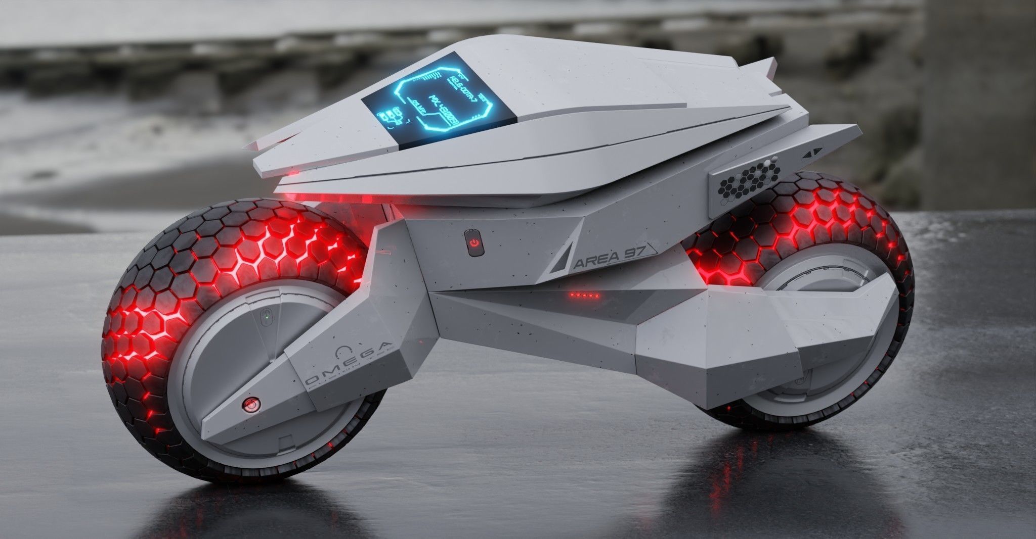 Motorcycle Robot 3D model_8