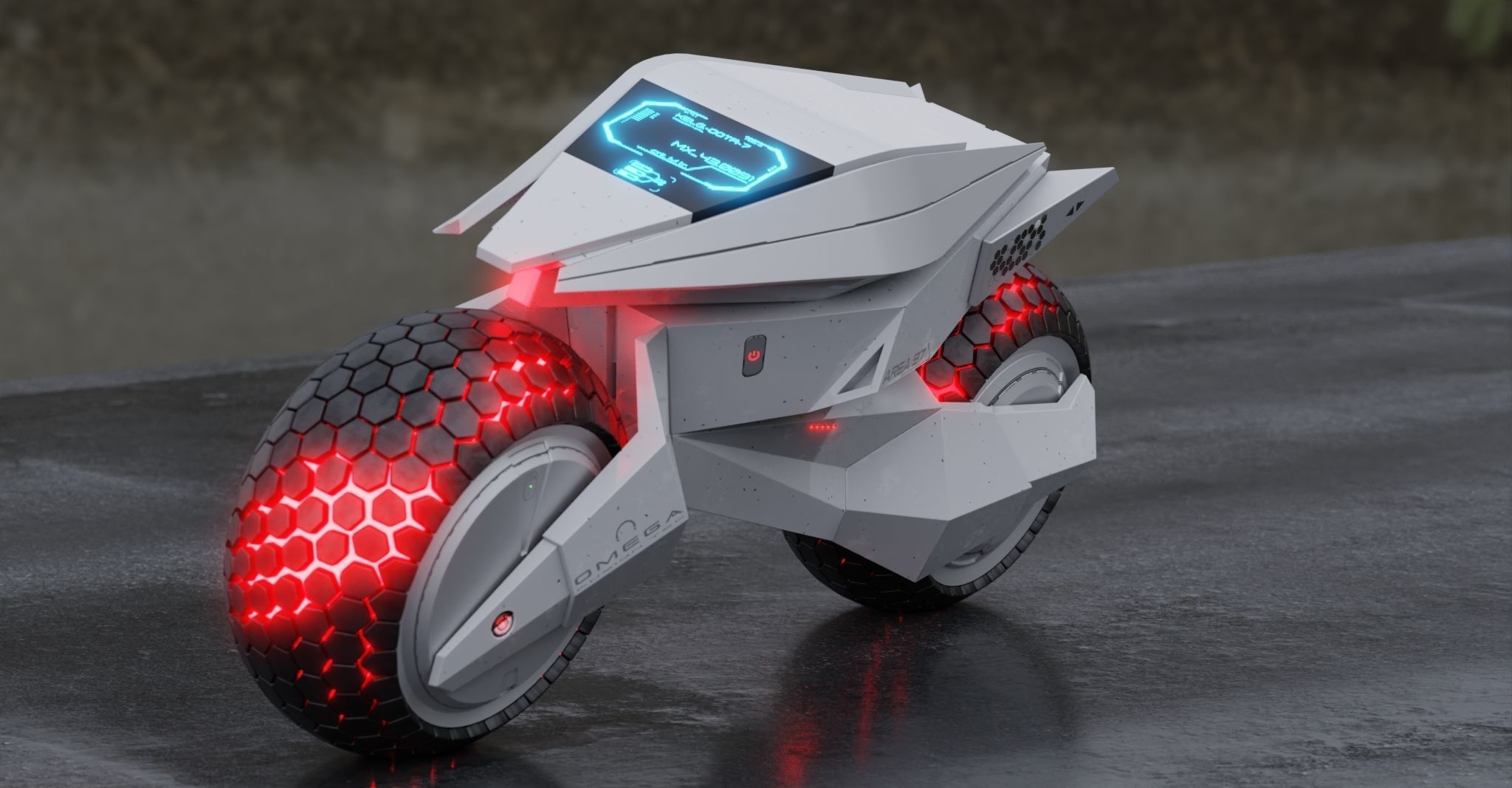 Motorcycle Robot 3D model_10