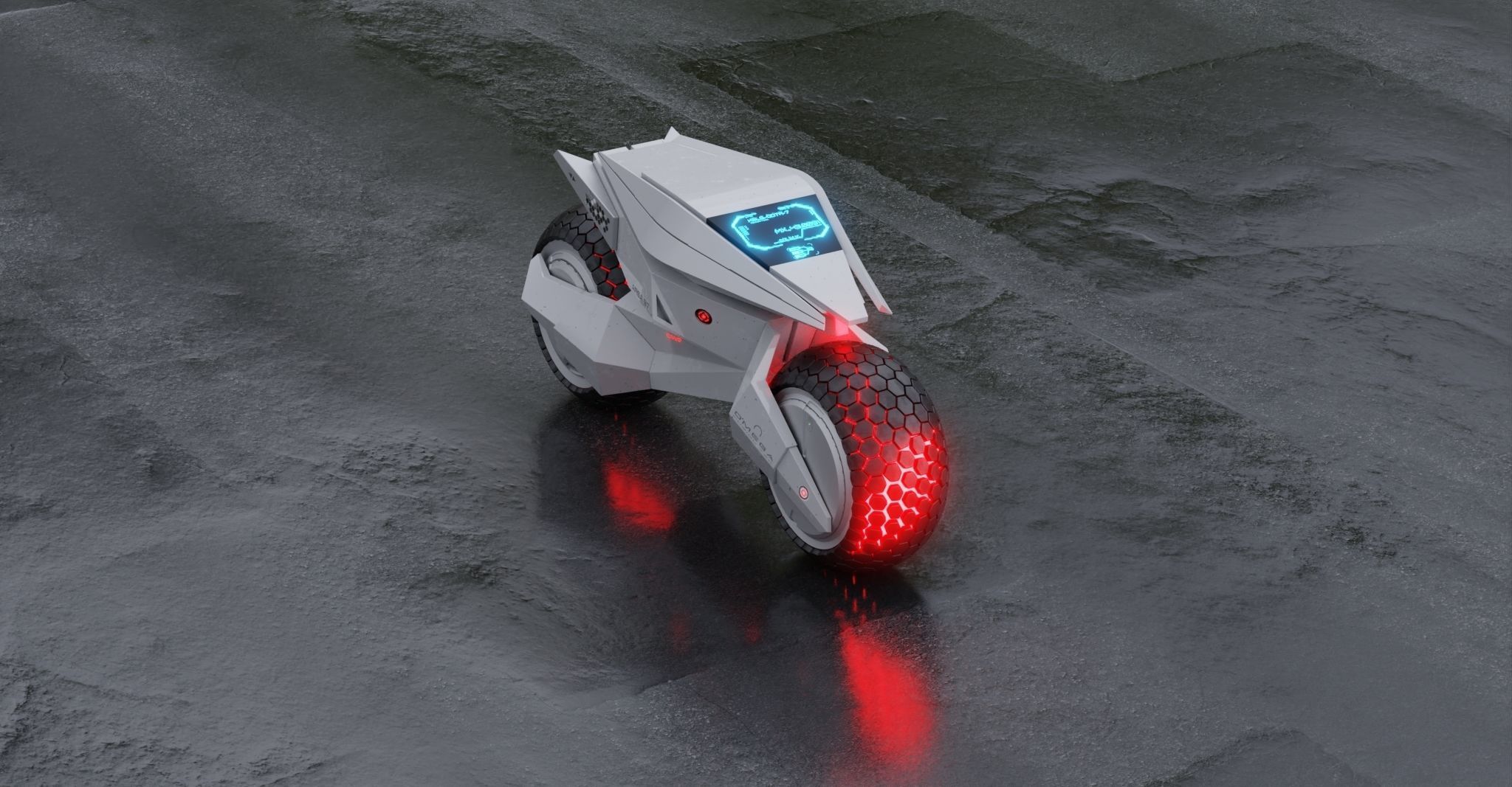 Motorcycle Robot 3D model_21