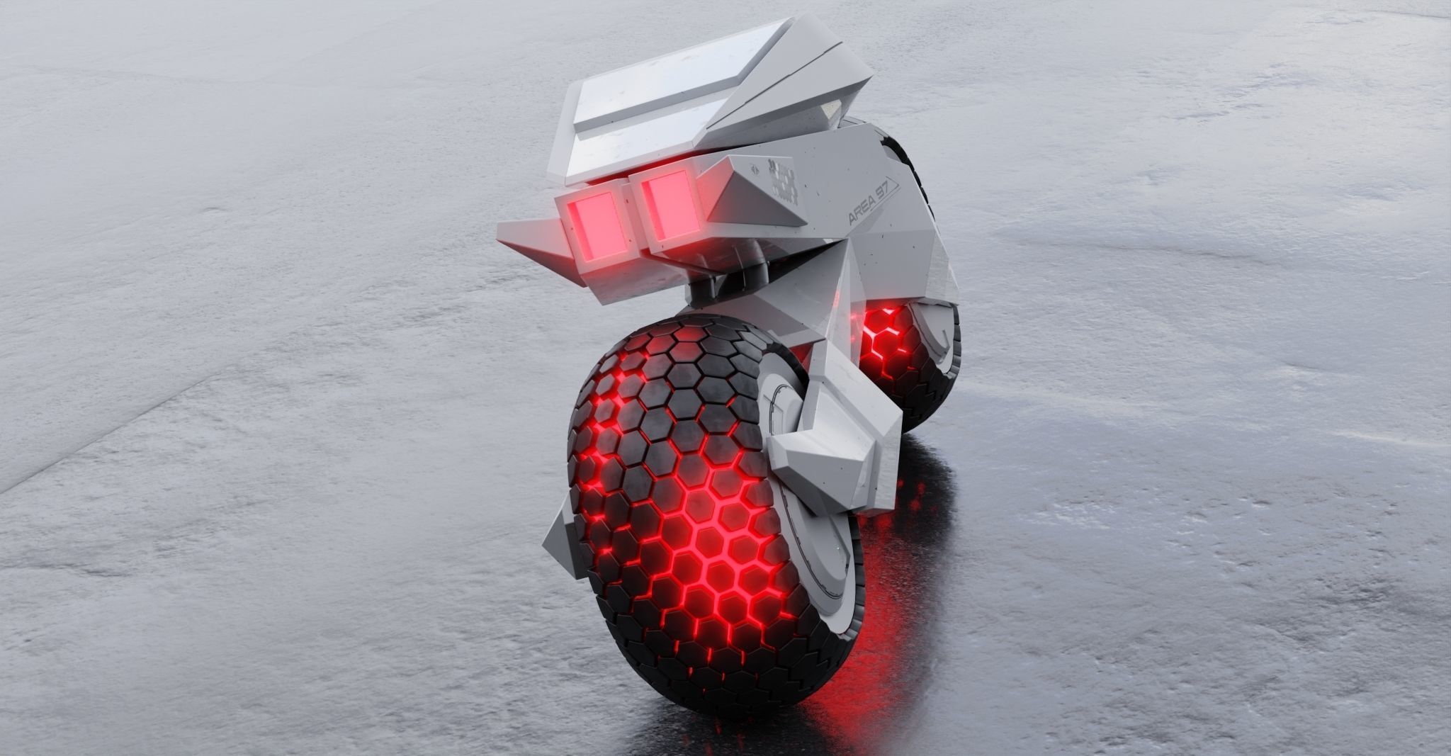 Motorcycle Robot 3D model_4