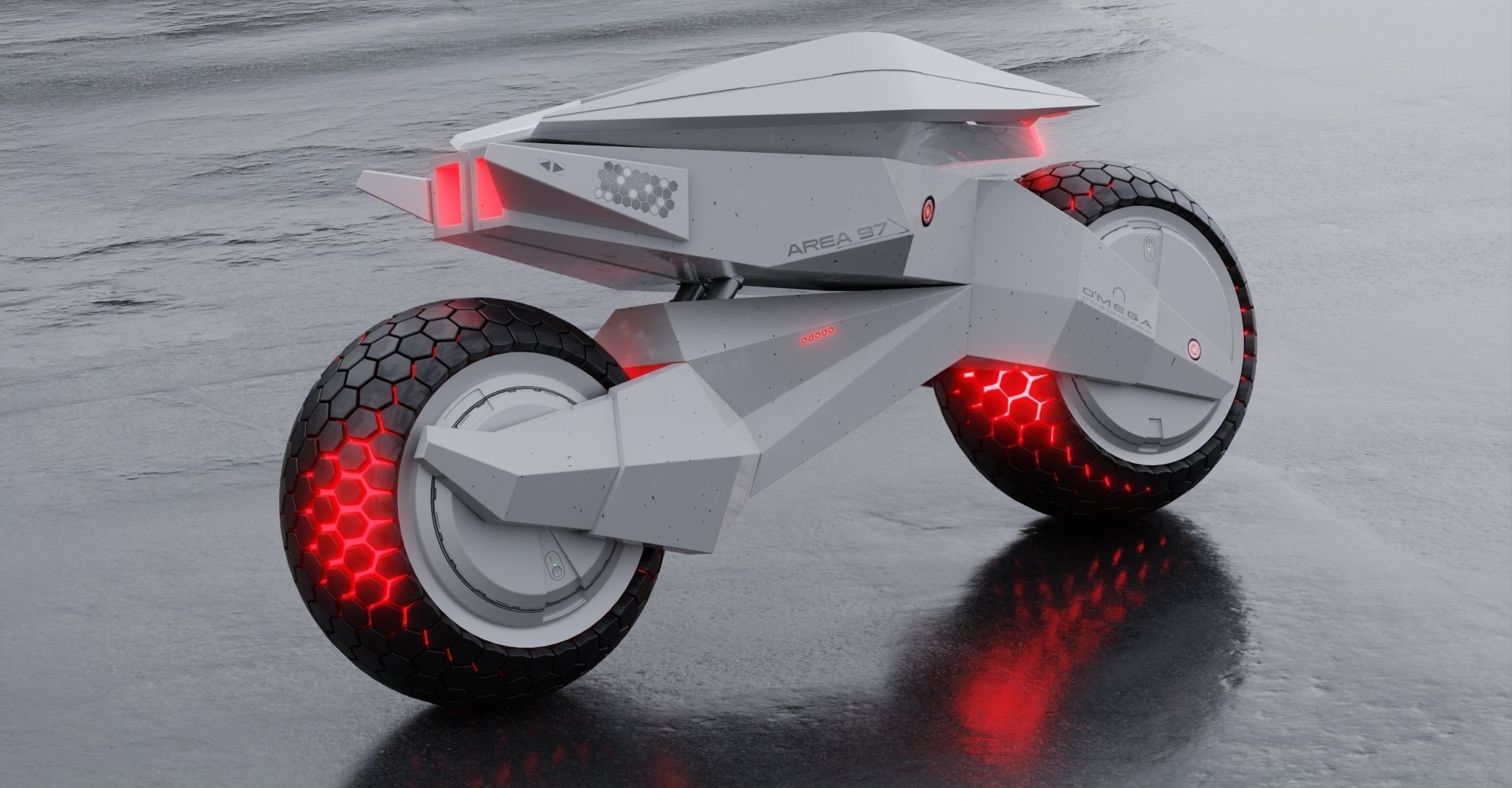 Motorcycle Robot 3D model_3