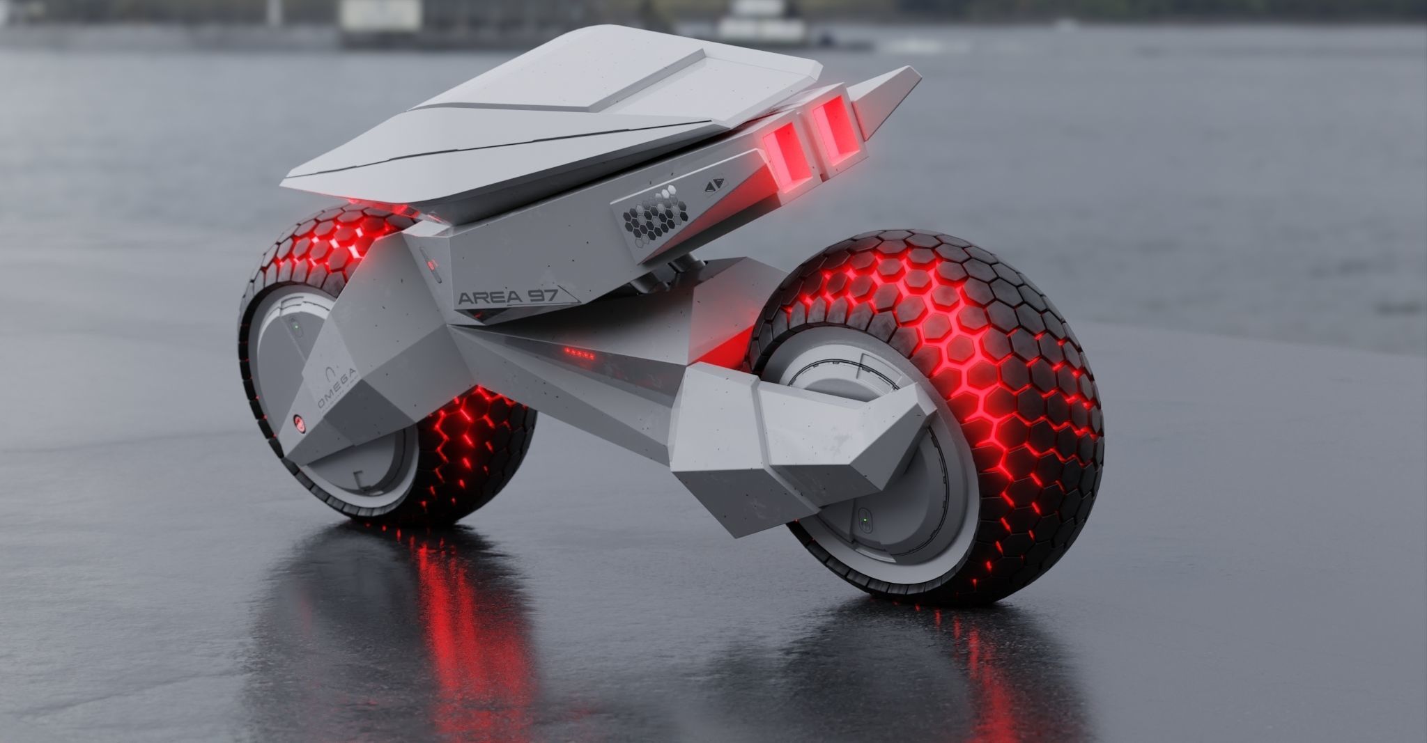 Motorcycle Robot 3D model_6