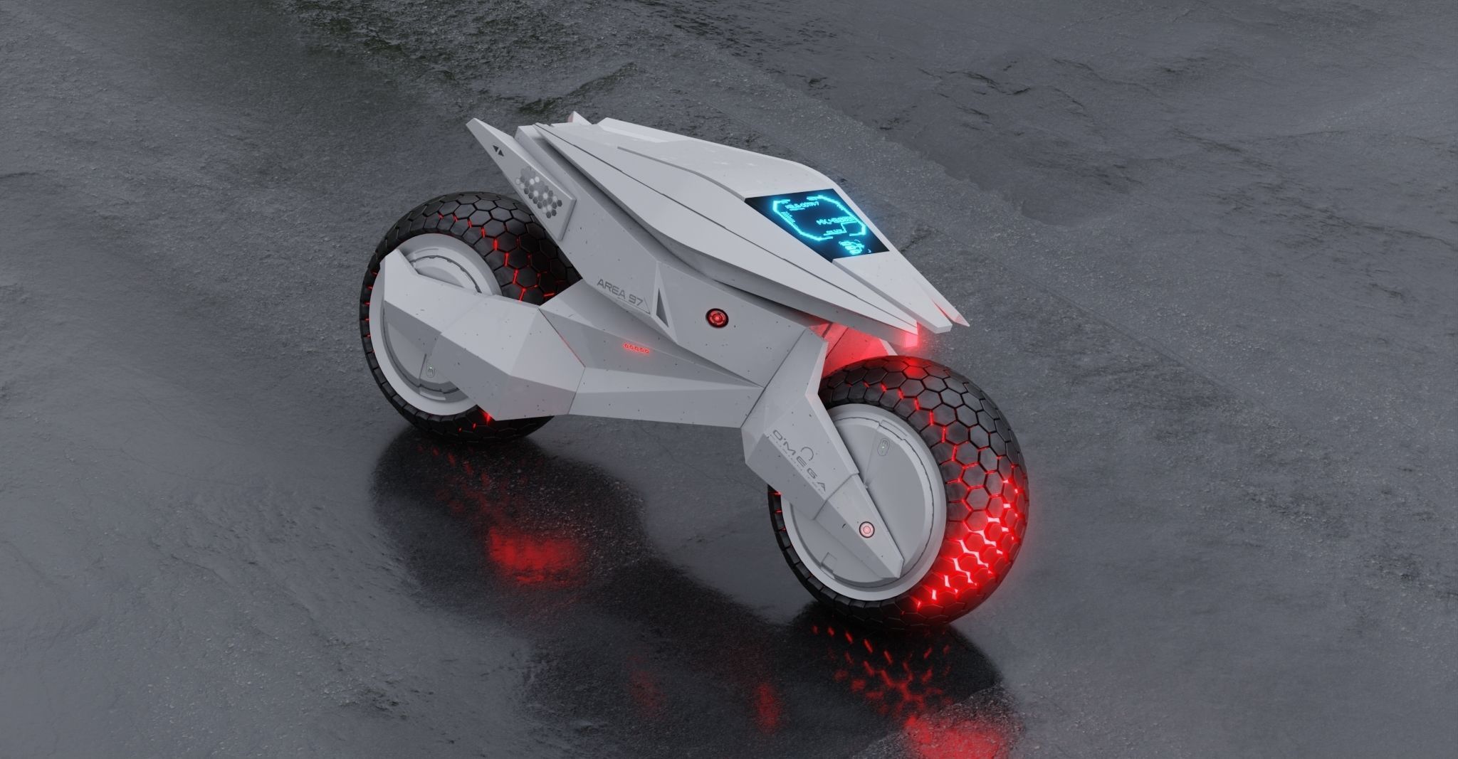 Motorcycle Robot 3D model_12