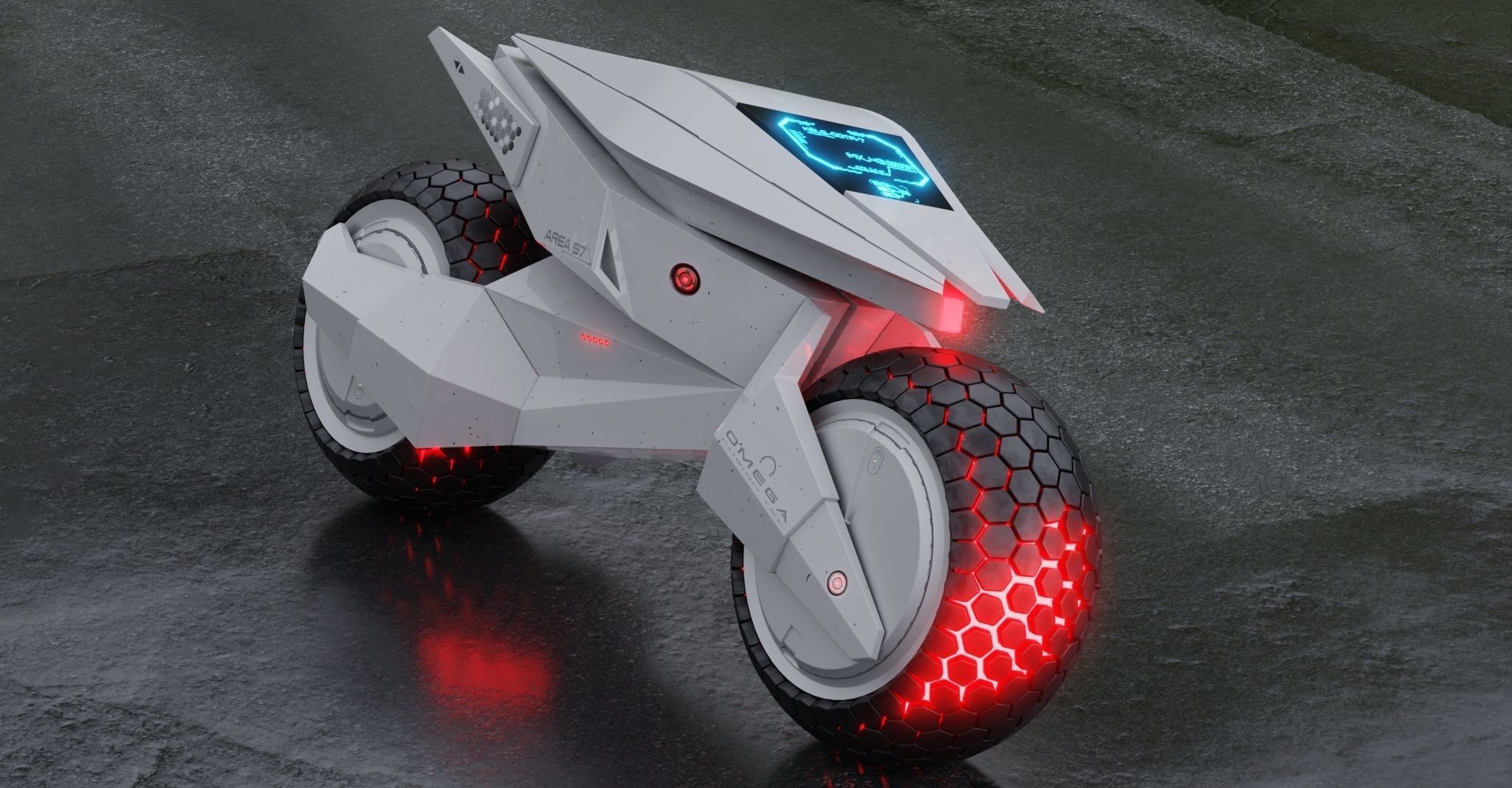 Motorcycle Robot 3D model_23