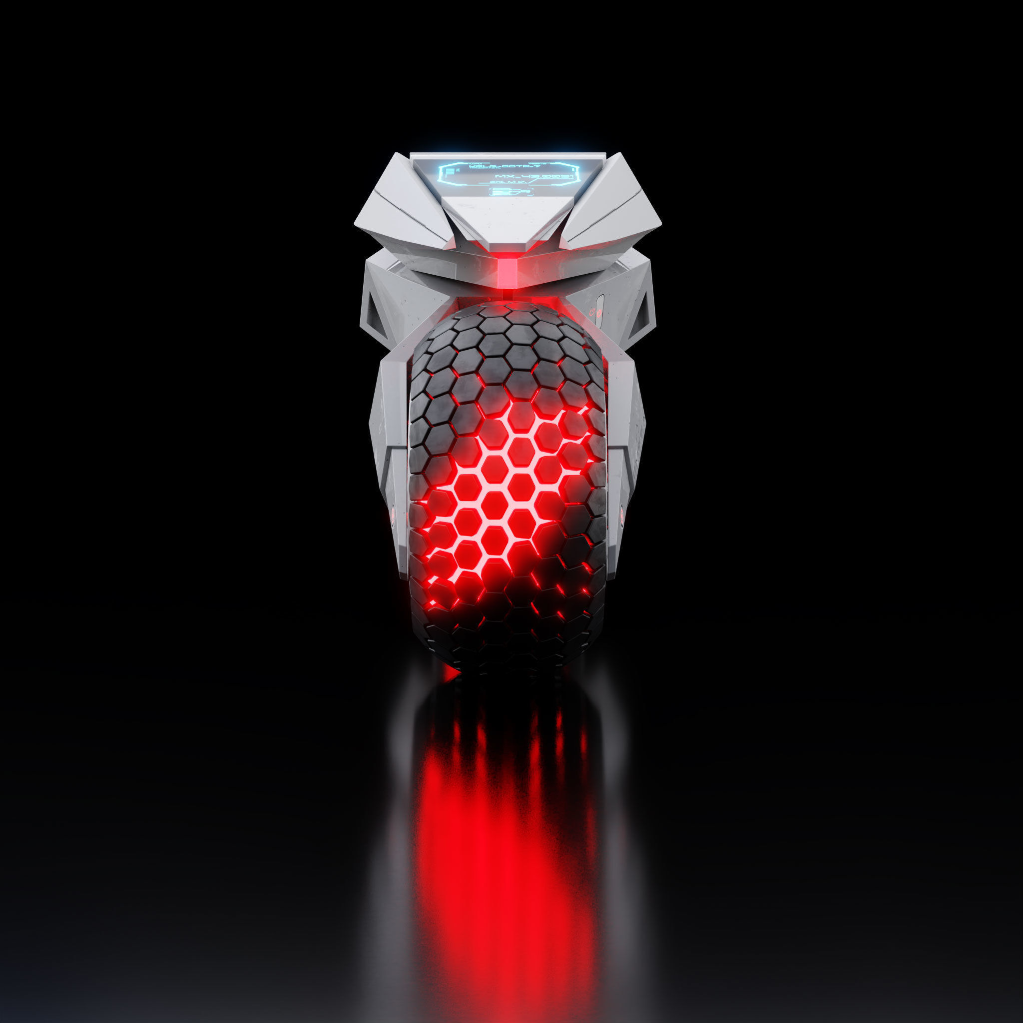 Motorcycle Robot 3D model_25