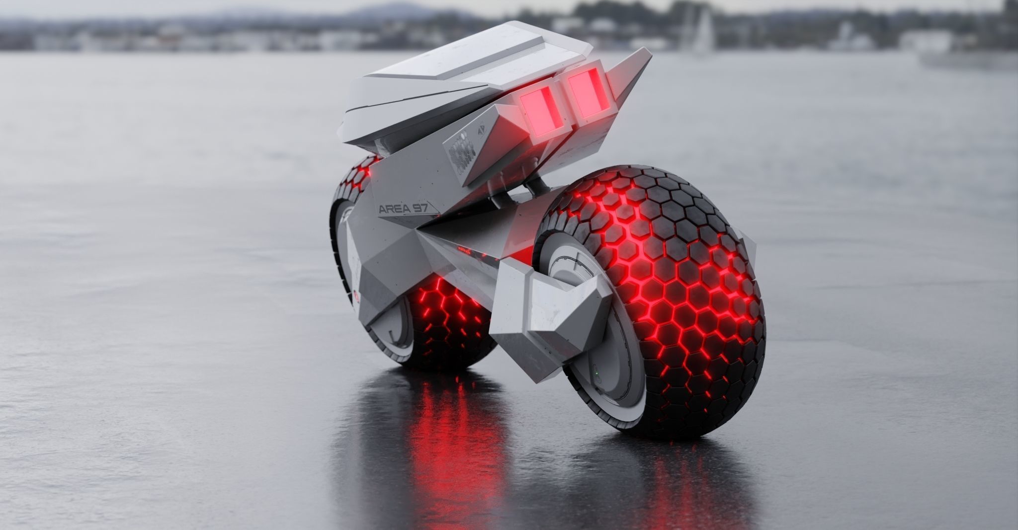 Motorcycle Robot 3D model_5