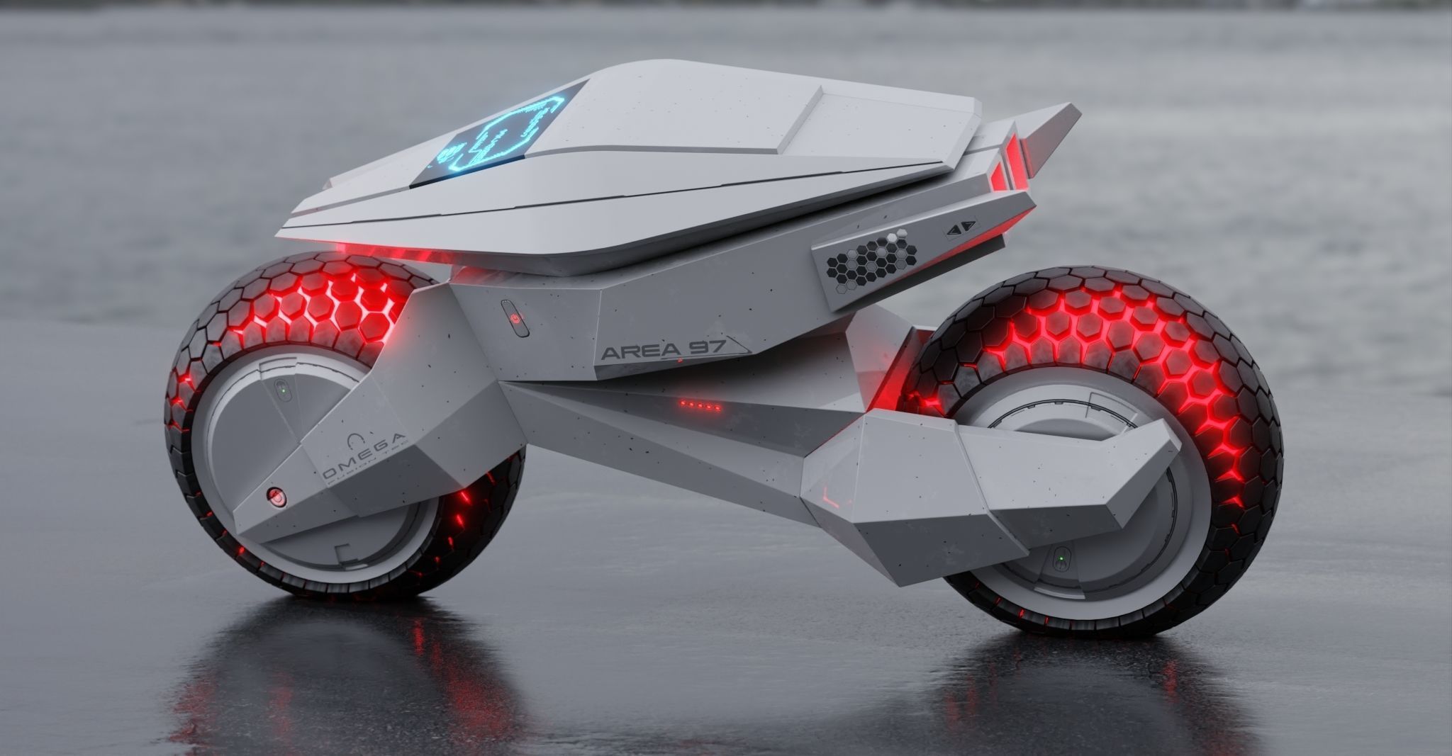 Motorcycle Robot 3D model_7