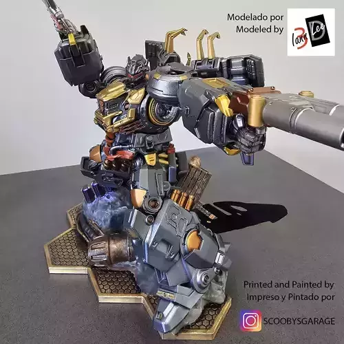  Grimlock estilo G1 Transformers Dinobot 3D print model