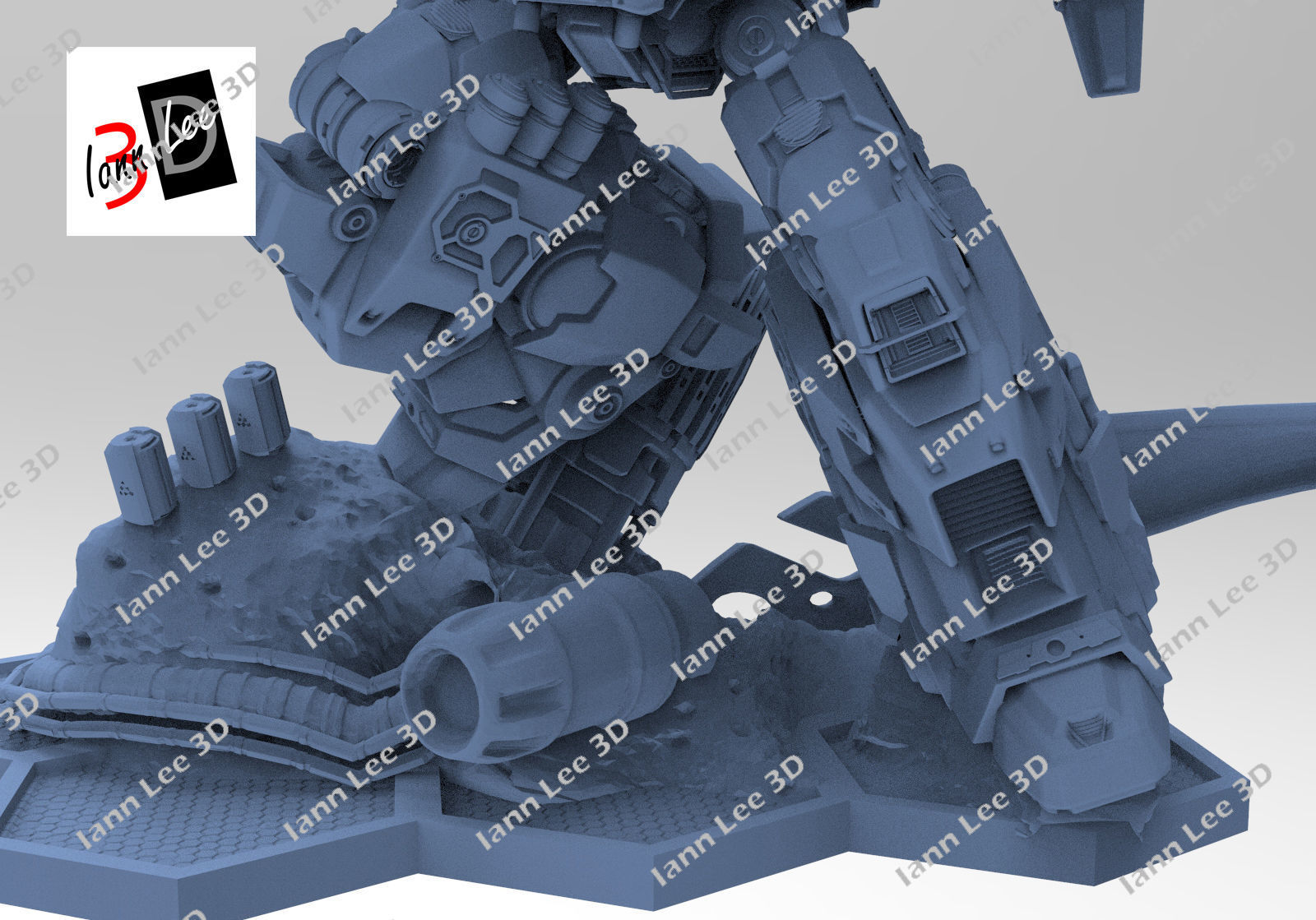 Grimlock G1 Dinobot  Figura 3D Transformers Coleccionable STL 3D print model_9