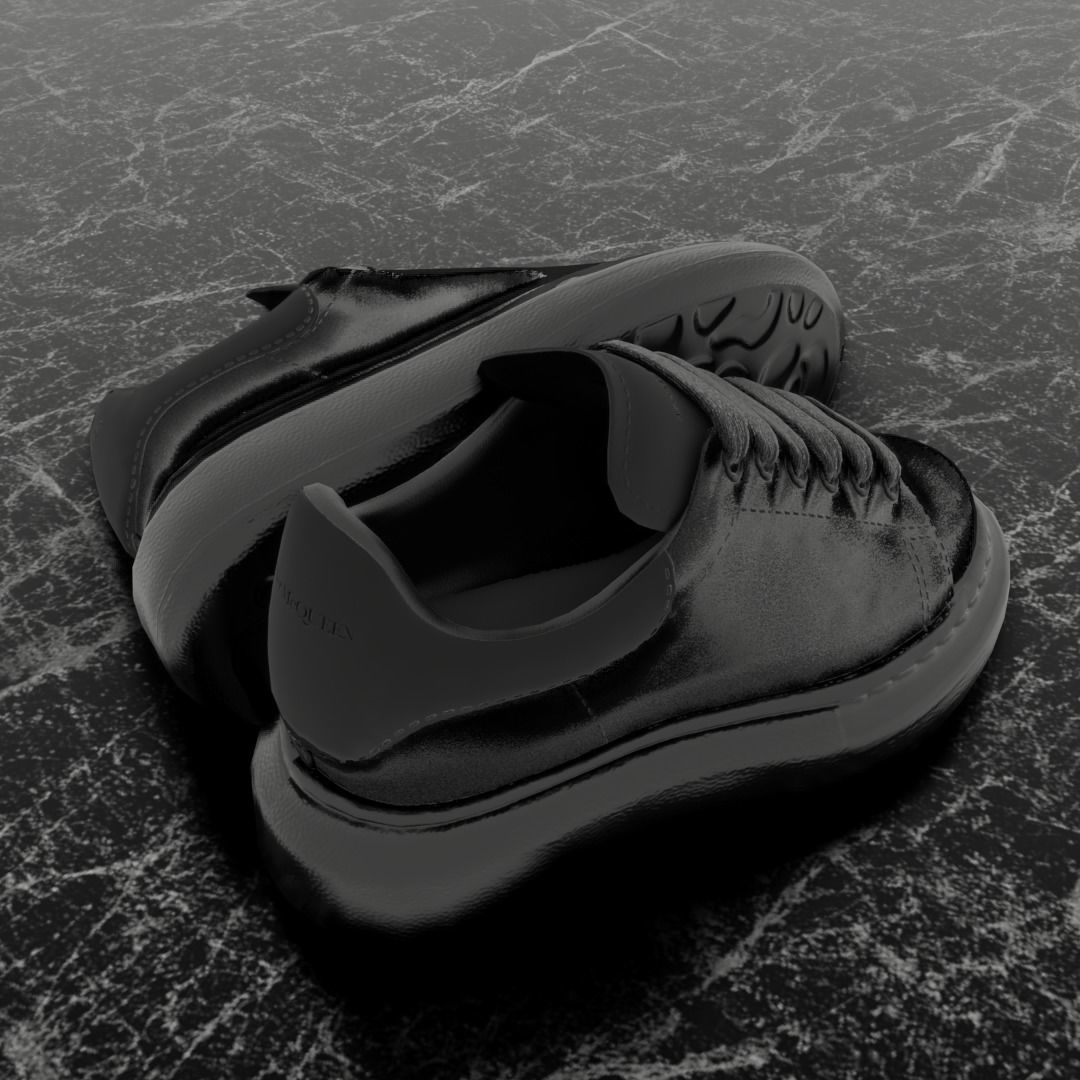 alexander mcqueen shoes black glitter