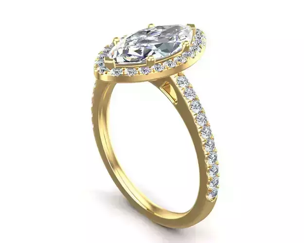 Marquise Cut Diamond Ring