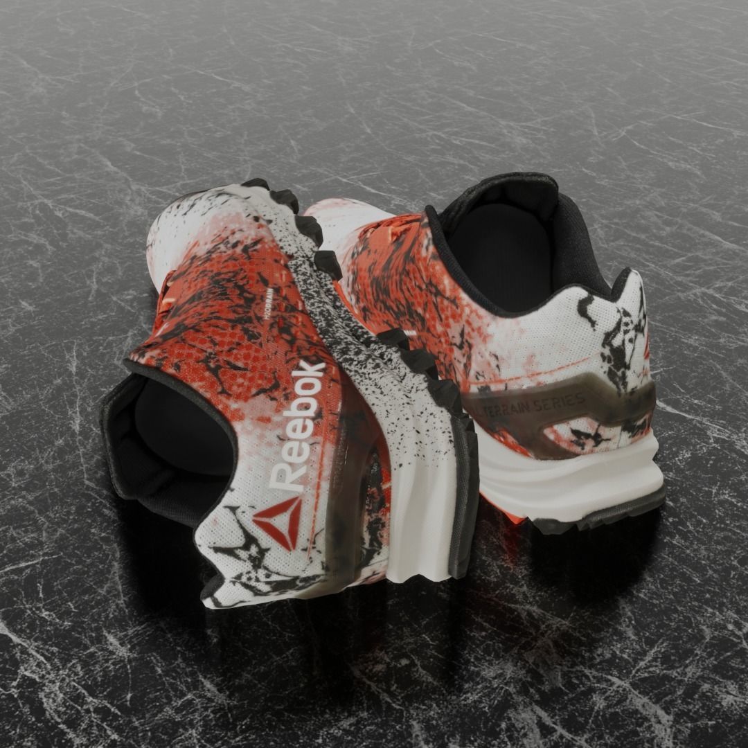 REEBOK 3D SHOES - H20DRAIN Low-poly 3D model_5