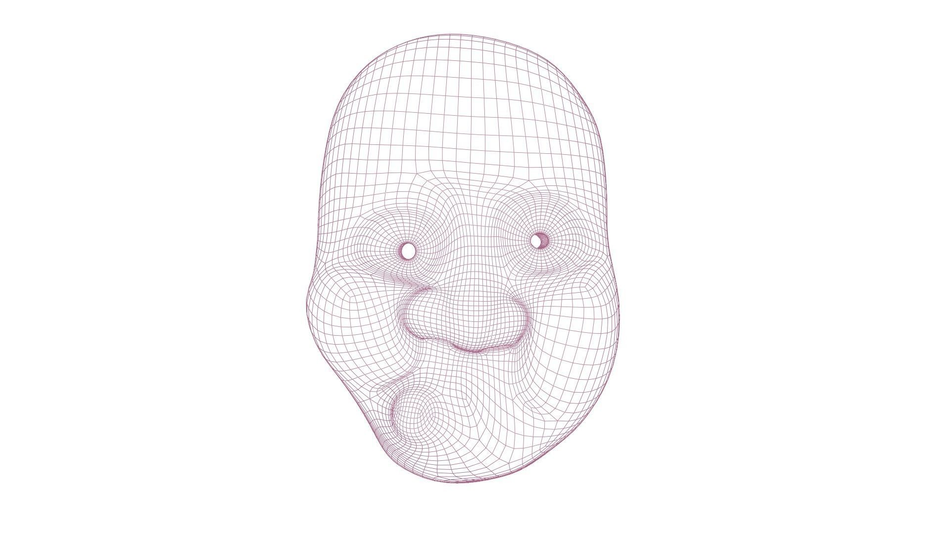 Hyottoko mask 3D model_9