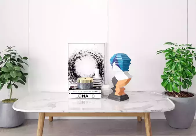 Abstract Modern Sculpture Decoration Geometry