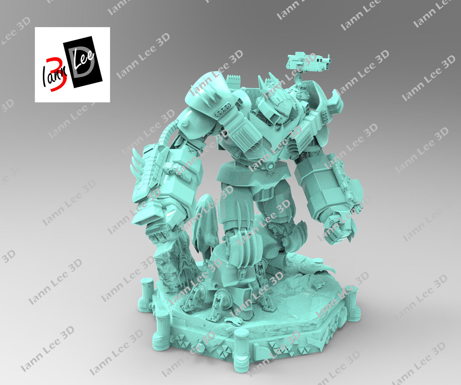 Justice Buster Batman liga de la Justicia DC 3D print model_11
