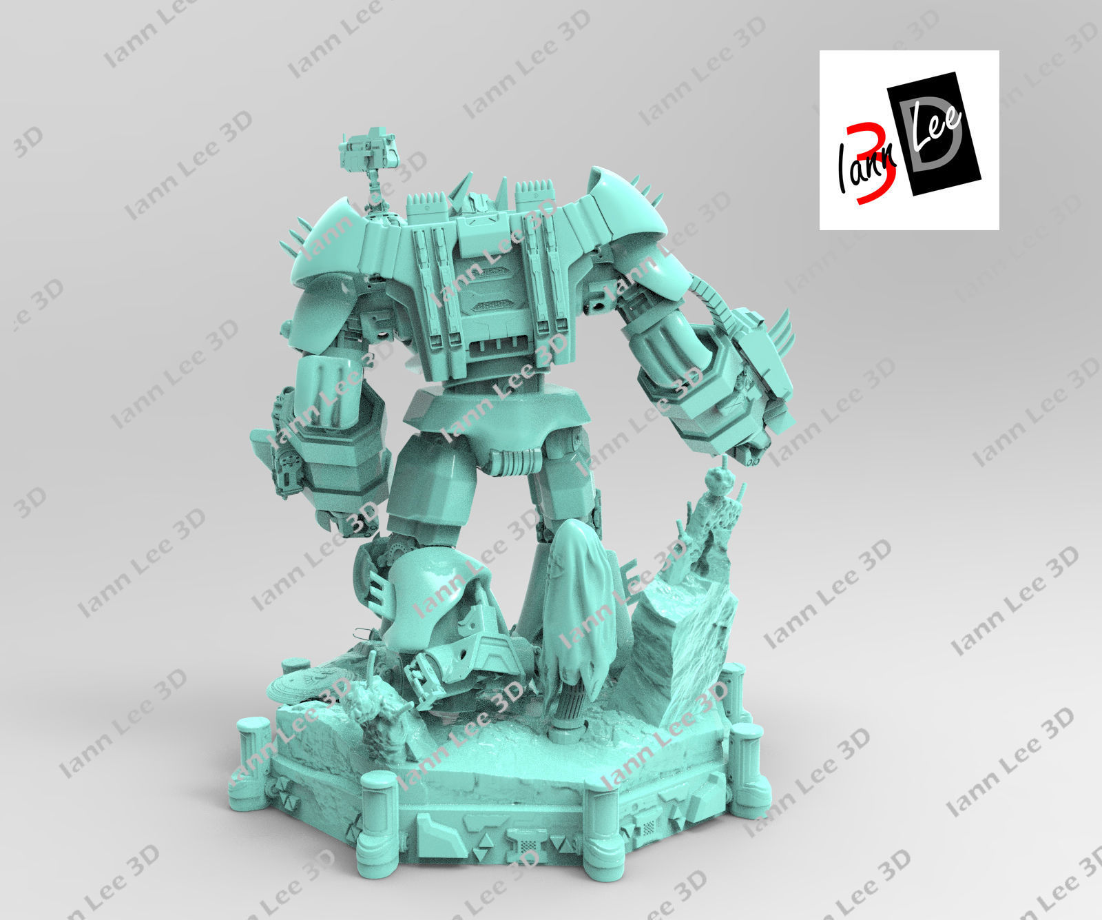 Justice Buster Batman liga de la Justicia DC 3D print model_15
