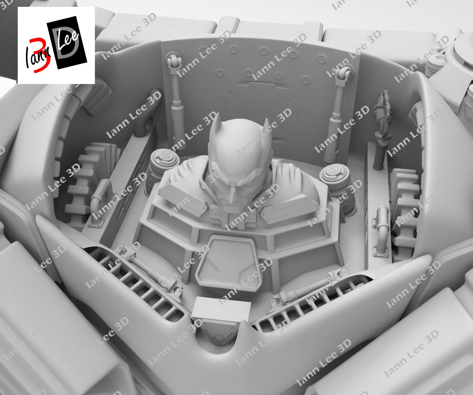 Justice Buster Batman liga de la Justicia DC 3D print model_9