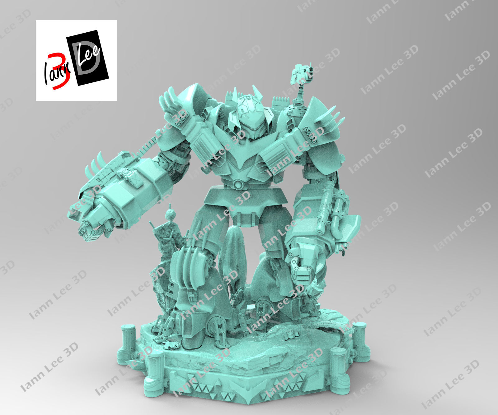 Justice Buster Batman liga de la Justicia DC 3D print model_22