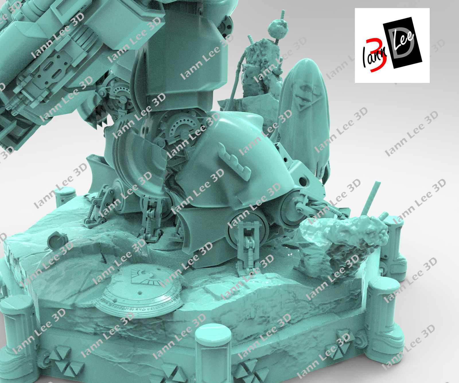 Justice Buster Batman liga de la Justicia DC 3D print model_20