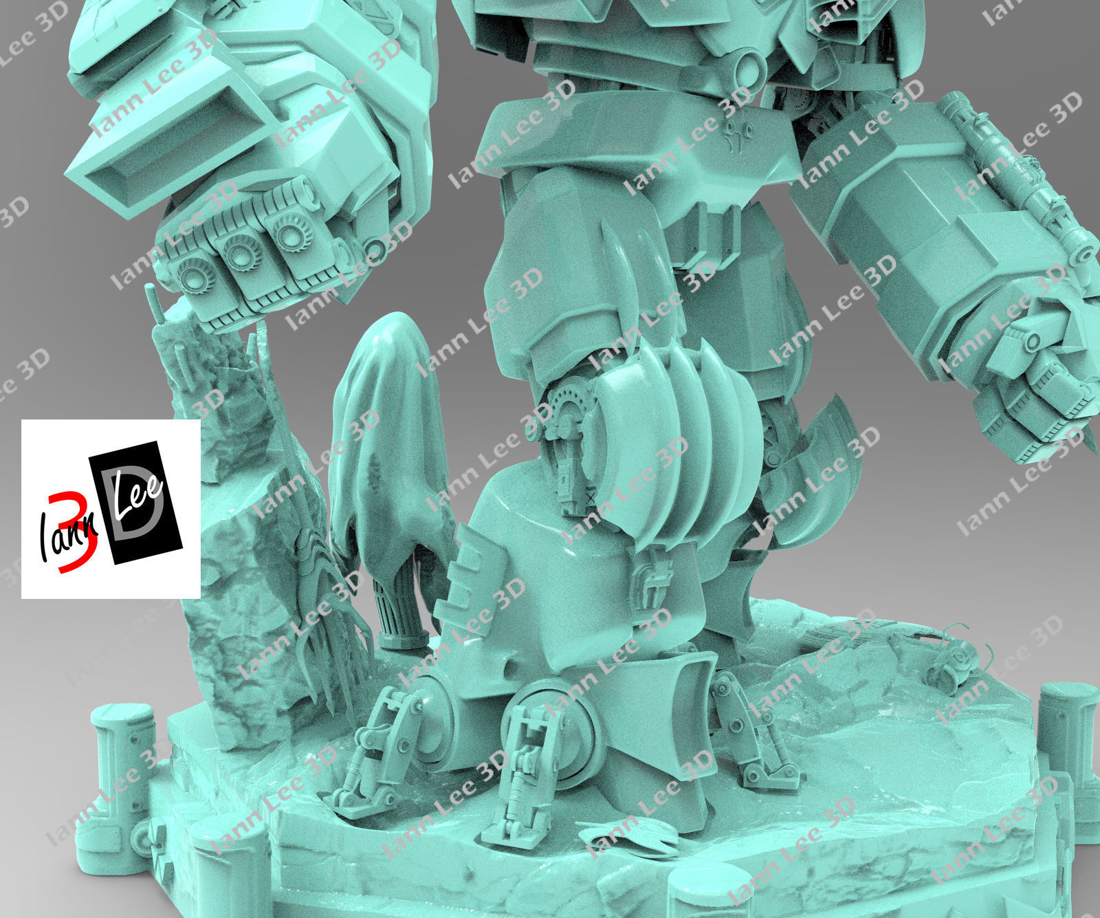 Justice Buster Batman liga de la Justicia DC 3D print model_17