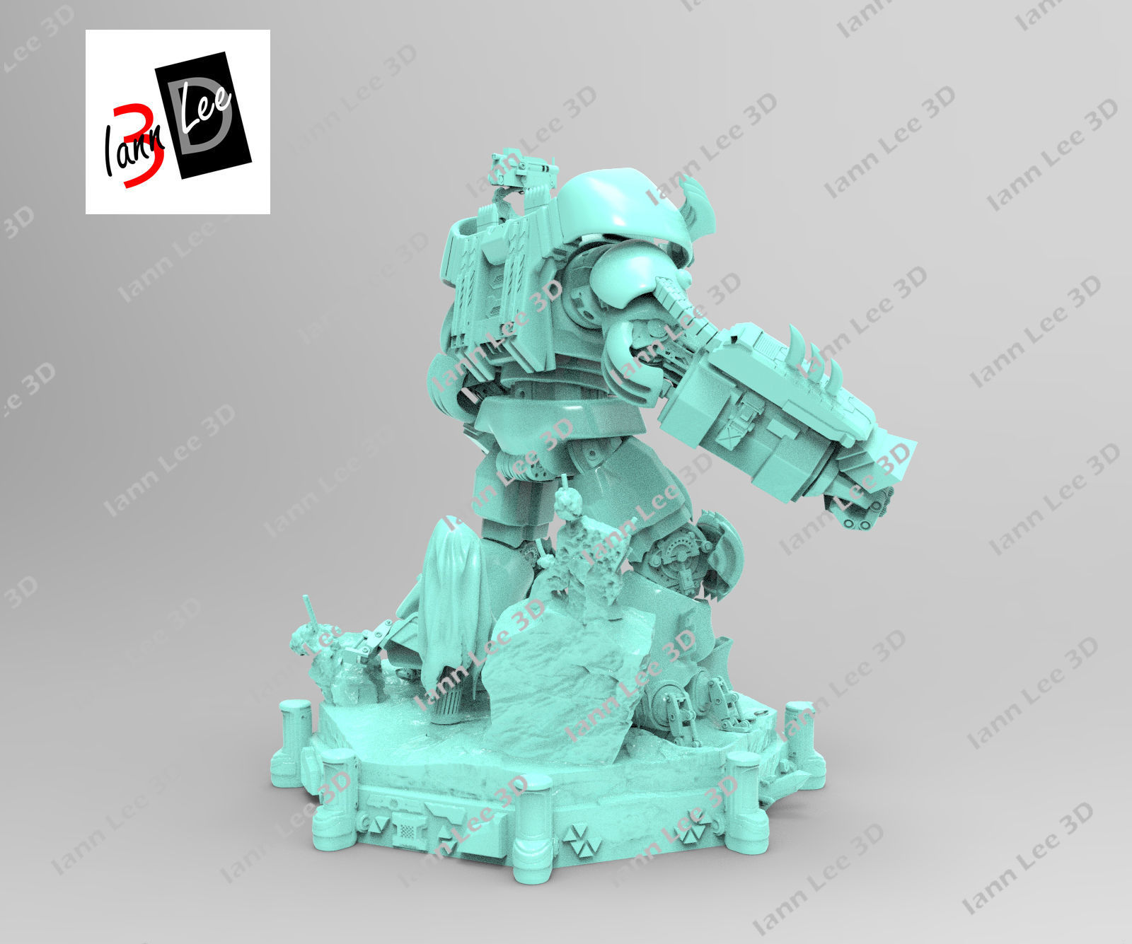 Justice Buster Batman liga de la Justicia DC 3D print model_16