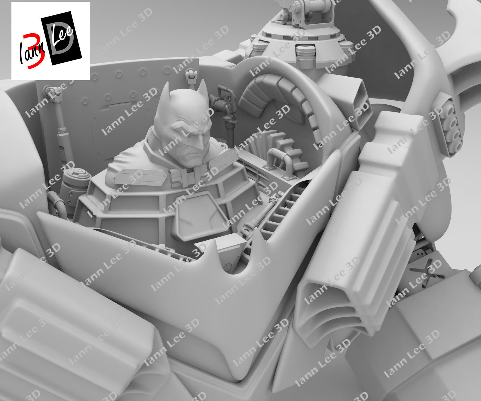 Justice Buster Batman liga de la Justicia DC 3D print model_10