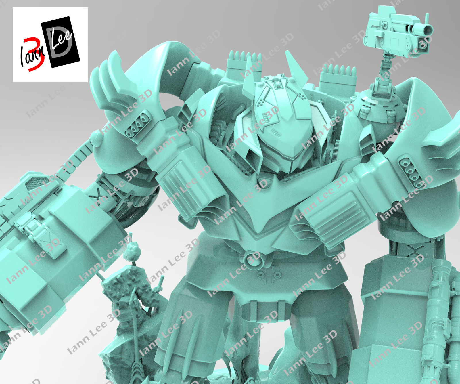 Justice Buster Batman liga de la Justicia DC 3D print model_21