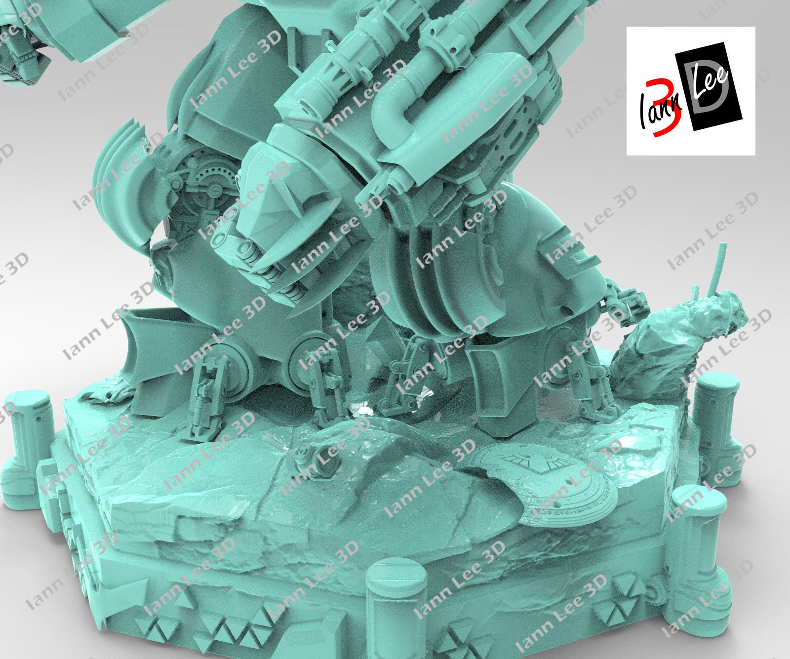 Justice Buster Batman liga de la Justicia DC 3D print model_19