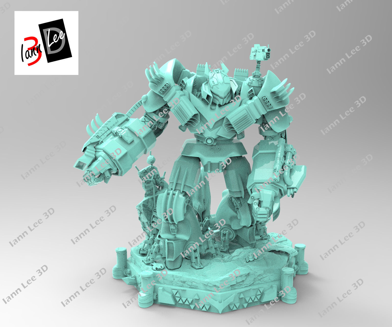 Justice Buster Batman liga de la Justicia DC 3D print model_12