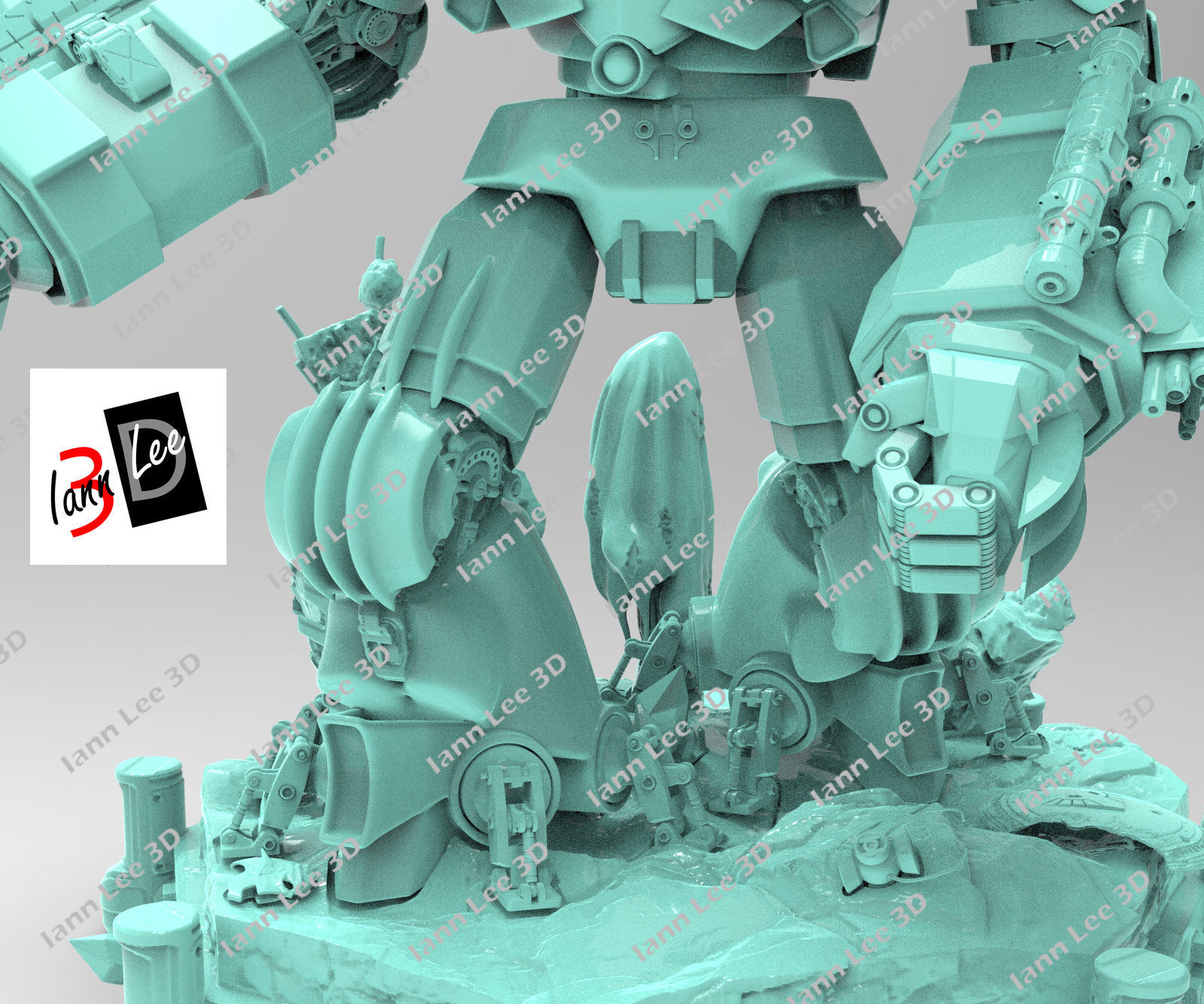 Justice Buster Batman liga de la Justicia DC 3D print model_18