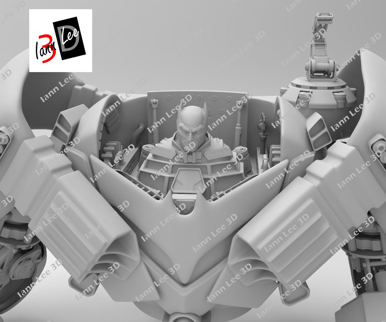 Justice Buster Batman liga de la Justicia DC 3D print model_8