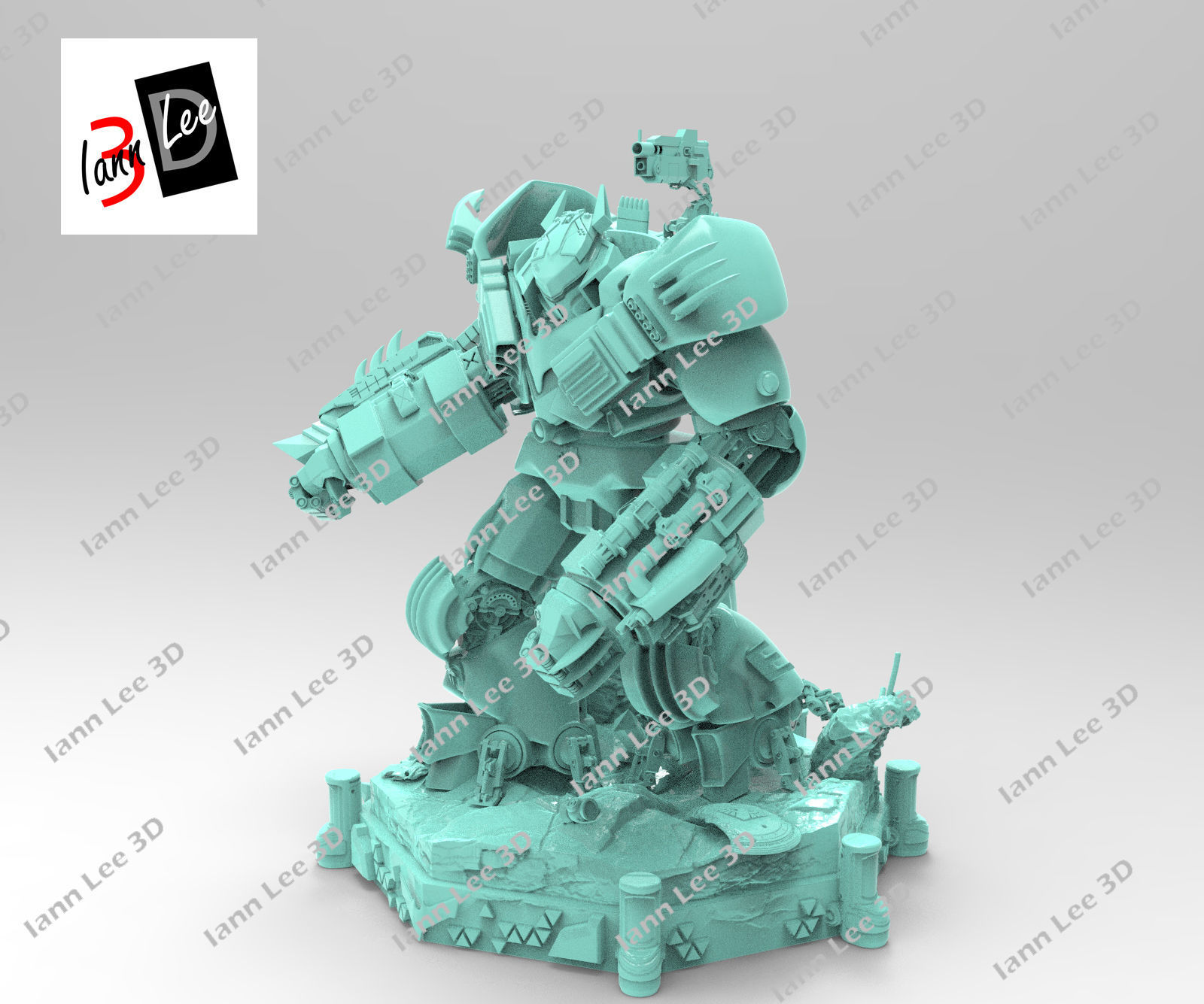 Justice Buster Batman liga de la Justicia DC 3D print model_13