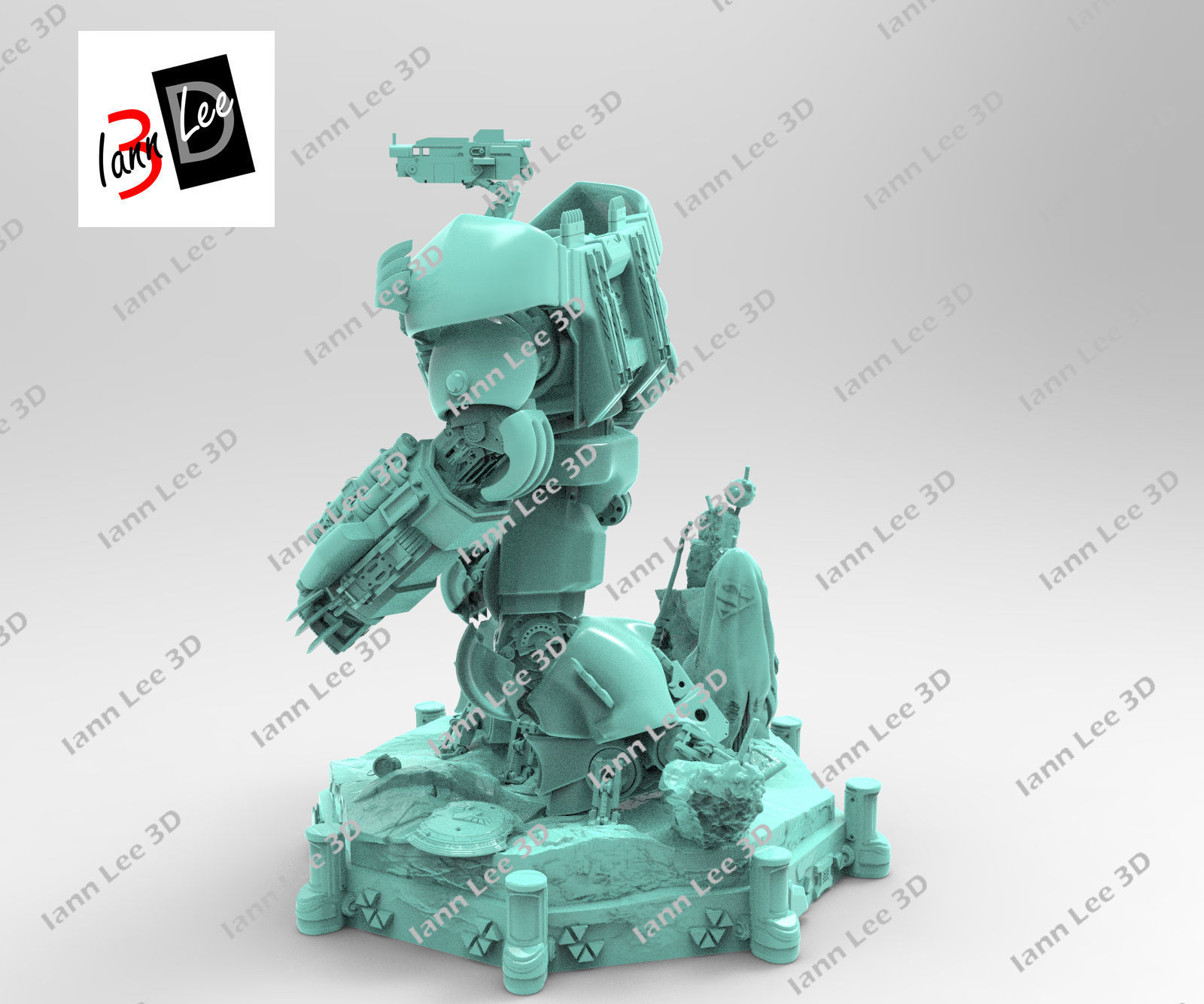 Justice Buster Batman liga de la Justicia DC 3D print model_14