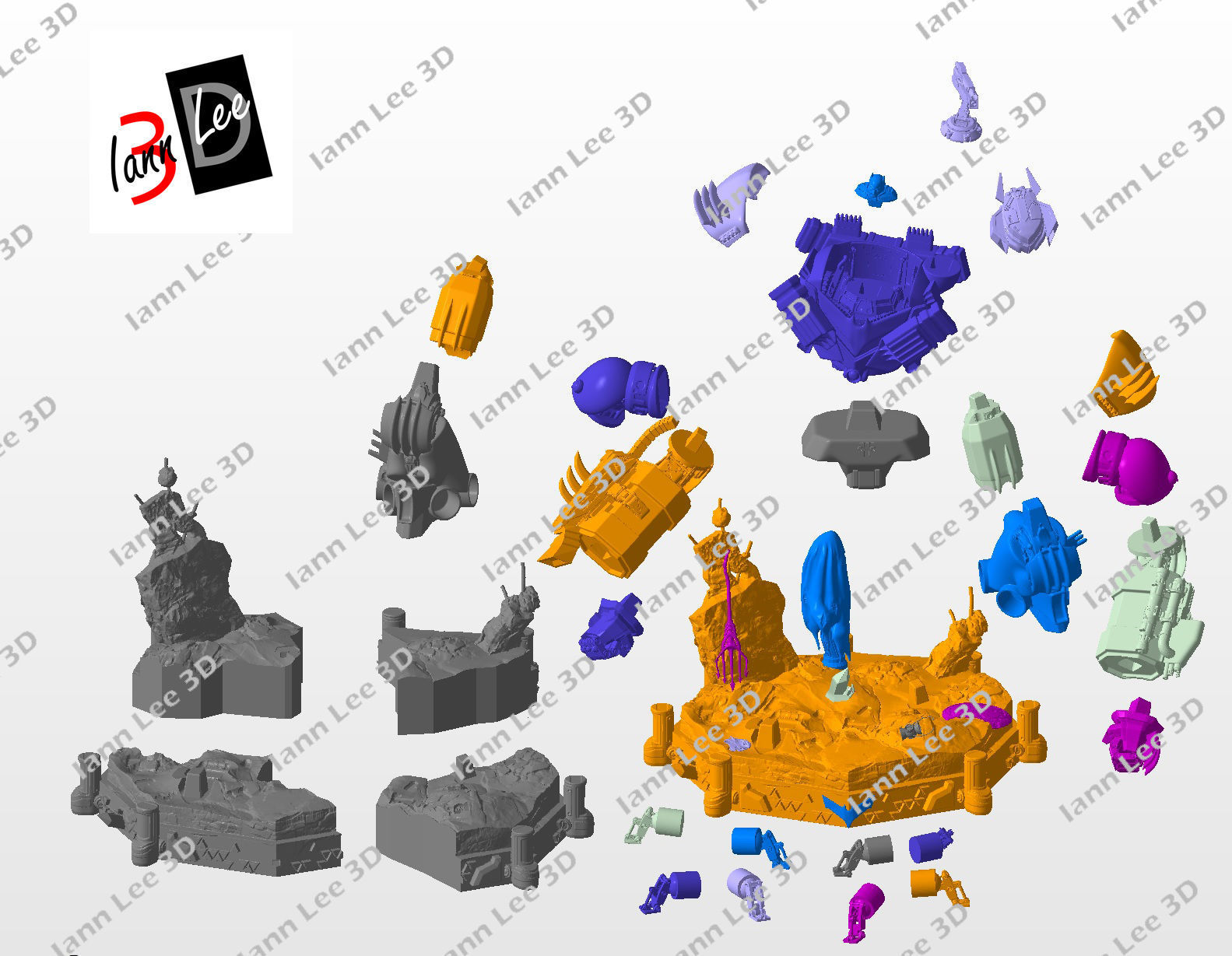 Justice Buster Batman liga de la Justicia DC 3D print model_7